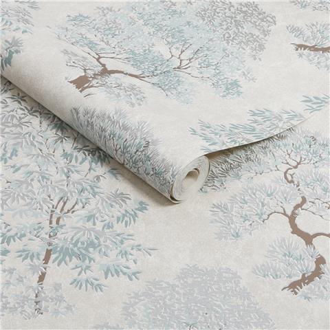 Super Fresco Linden Elmwood Wallpaper 140057 Duck Egg