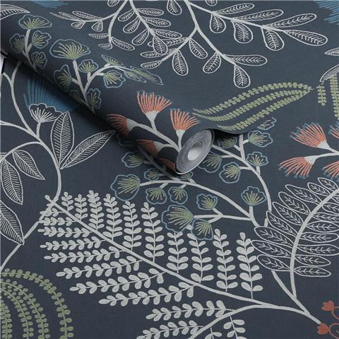 Super Fresco Easy Richmond Wallpaper 140060 Navy