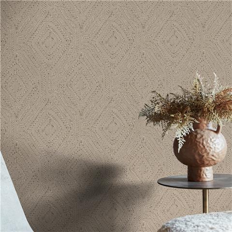 Graham & Brown x Abigail Ahern Wallpaper Artisan Weave 140087 fawn