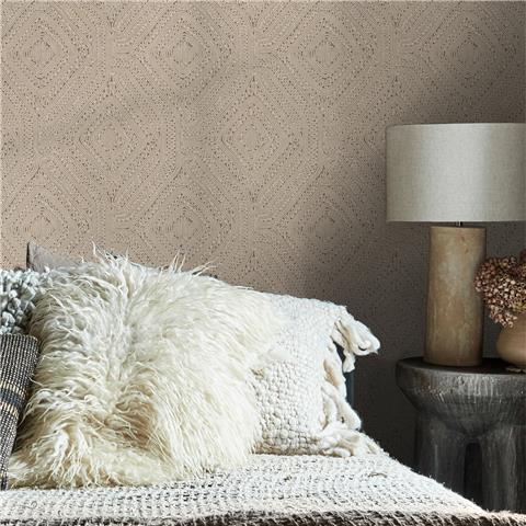 Graham & Brown x Abigail Ahern Wallpaper Artisan Weave 140087 fawn