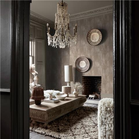 Graham & Brown x Abigail Ahern Wallpaper Oxidized Opulence 140092 limestone