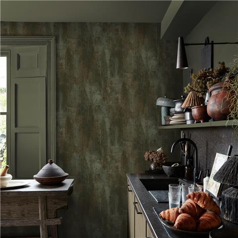 Graham & Brown x Abigail Ahern Wallpaper Oxidized Opulence 140093 Moss