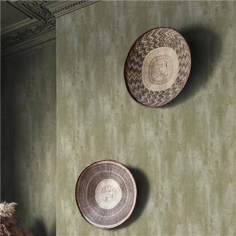 Graham & Brown x Abigail Ahern Wallpaper Oxidized Opulence 140095 misted sage
