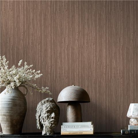Graham & Brown x Abigail Ahern Wallpaper Fibre stripe 140099 sable
