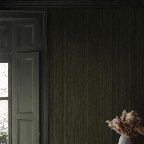 Graham & Brown x Abigail Ahern Wallpaper Fibre stripe 140101 Forest