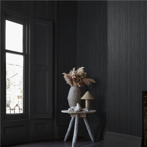 Graham & Brown x Abigail Ahern Wallpaper Fibre stripe 140102 Twilight