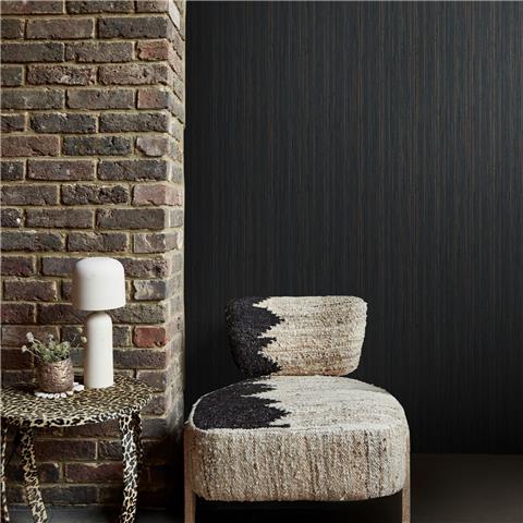 Graham & Brown x Abigail Ahern Wallpaper Fibre stripe 140102 Twilight