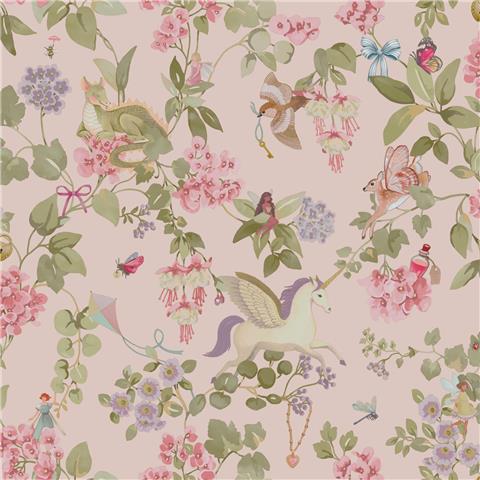 Kids Wallpaper Away with the fairies 14021 pink