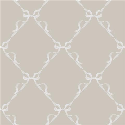Kids Wallpaper Tied with a Bow 14031 warm grey