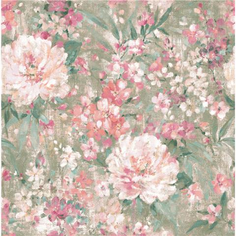 Laura Ashley Wallpaper Mayville140328 Hedgerow Green