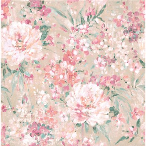 Laura Ashley Wallpaper Mayville140329 Plaster Pink