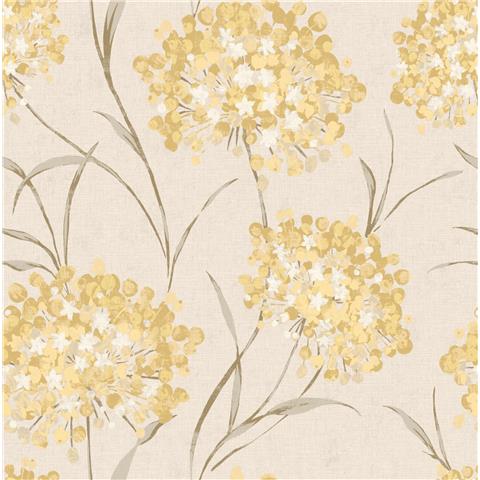 Laura Ashley Wallpaper Giselle 140330 Ochre