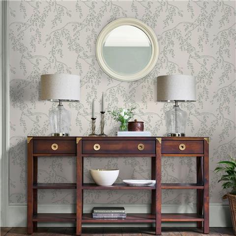 Laura Ashley Wallpaper Rainham Willow 140333 Sage