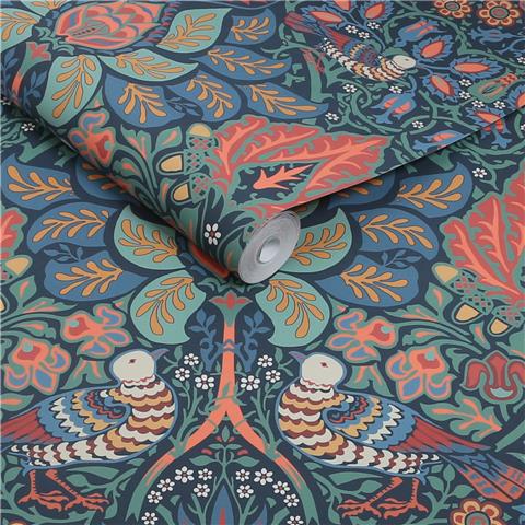 William Morris at Home Wallpaper Dove + Rose 140477 Midsummer