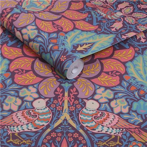 William Morris at Home Wallpaper Dove + Rose 140478 carnival