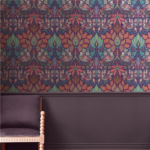William Morris at Home Wallpaper Dove + Rose 140478 carnival