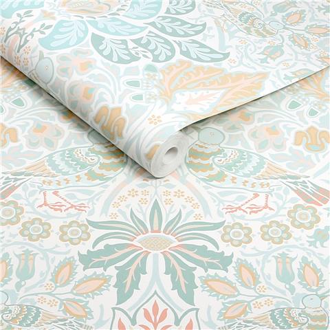 William Morris at Home Wallpaper Dove + Rose 140479 haze