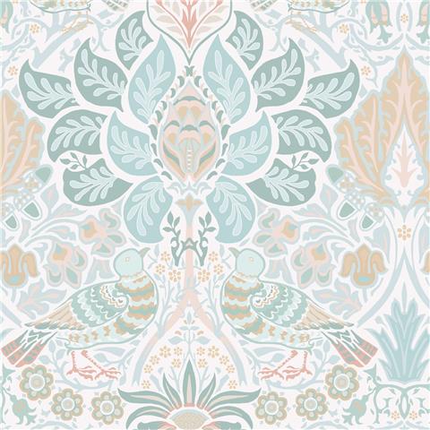 William Morris at Home Wallpaper Dove + Rose 140479 haze