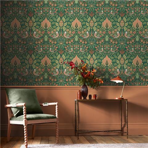 William Morris at Home Wallpaper Dove + Rose 140480 Woodland