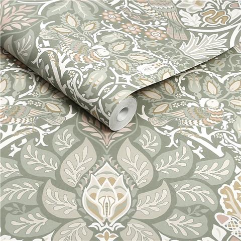 William Morris at Home Wallpaper Dove + Rose 140482 Spring garden