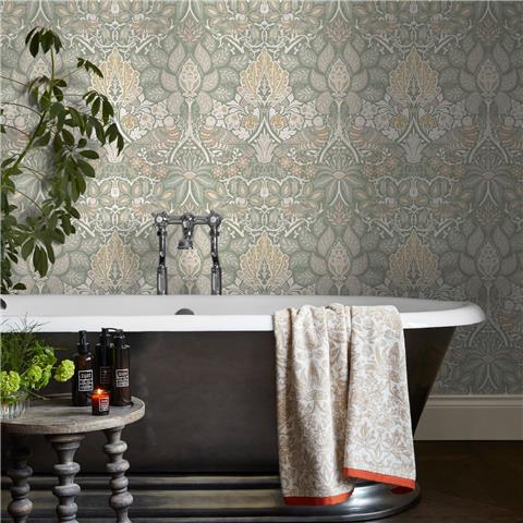 William Morris at Home Wallpaper Dove + Rose 140482 Spring garden