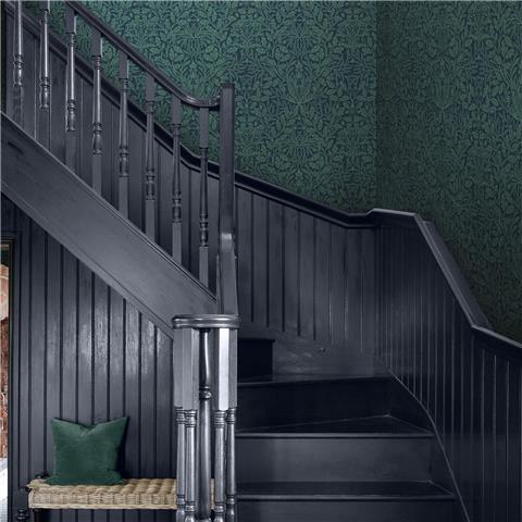 William Morris at Home Wallpaper Acorn 140489 Heritage Blues