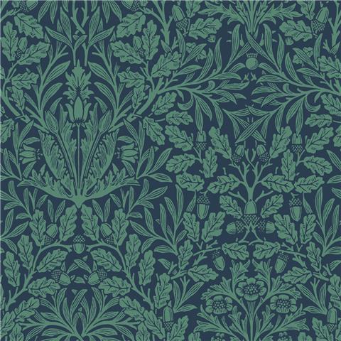 William Morris at Home Wallpaper Acorn 140489 Heritage Blues