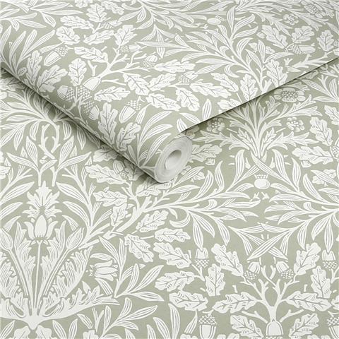 William Morris at Home Wallpaper Acorn 140492 Sage