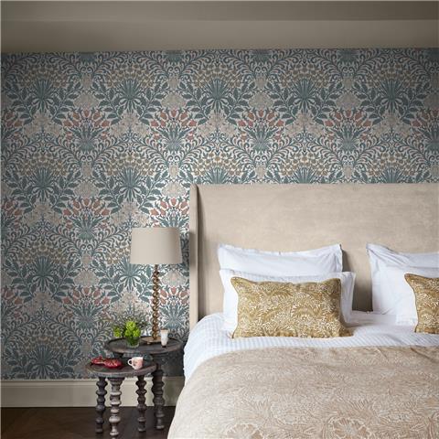 William Morris at Home Wallpaper Garden 140493 Dusty Blue