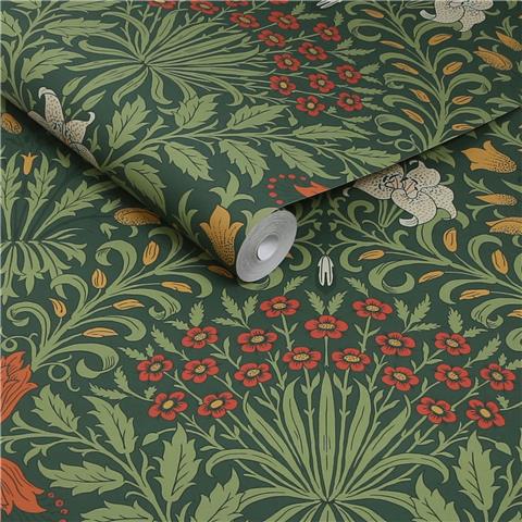 William Morris at Home Wallpaper Garden 140495 Moss green