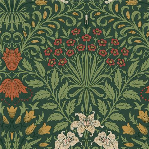 William Morris at Home Wallpaper Garden 140495 Moss green