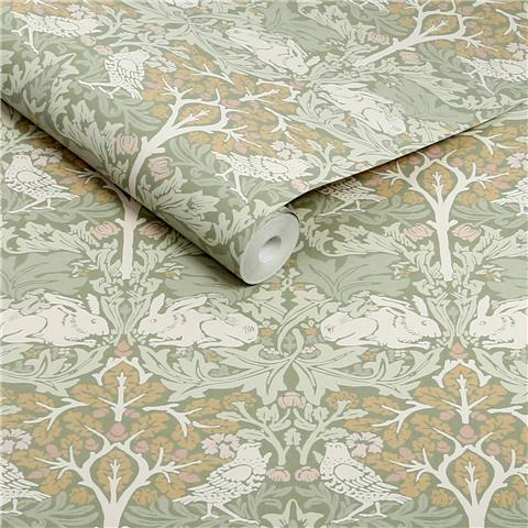 William Morris at Home Wallpaper Brother rabbit 140500 Sage