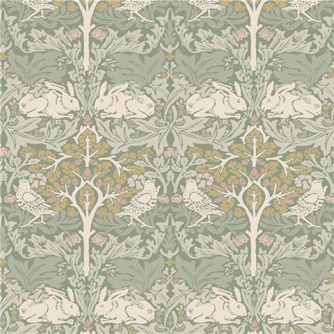 William Morris at Home Wallpaper Brother rabbit 140500 Sage