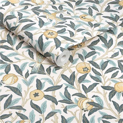 William Morris at Home Wallpaper Bird + Pomegranate 140501 Cloudy Blues