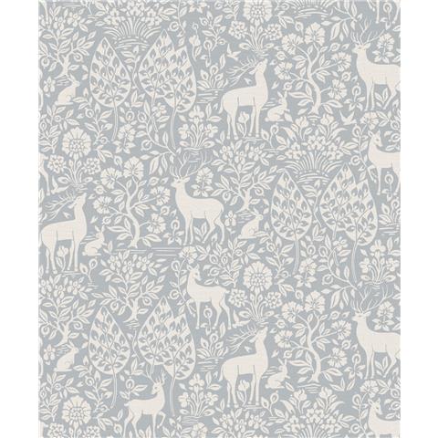 Holden Statement Symphony Wallpaper Deer Woods 14163 Blue