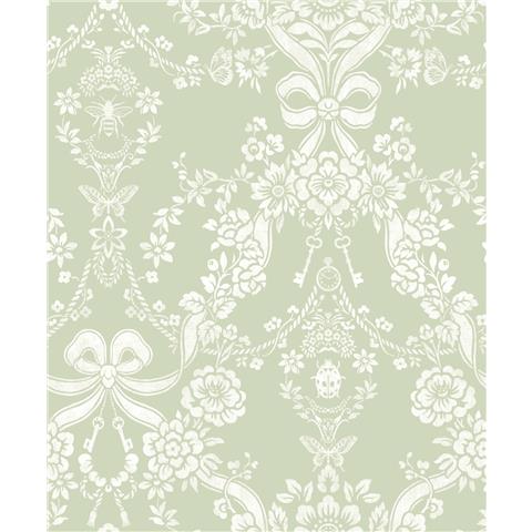 Holden Statement Symphony Wallpaper Bow Damask 14170 Sage