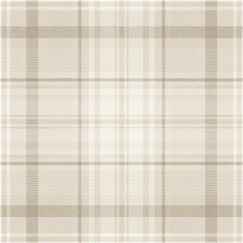 Holden Statement Symphony Wallpaper Kirkham Check 14180 Neutral
