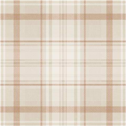 Holden Statement Symphony Wallpaper Kirkham Check 14182 Orange