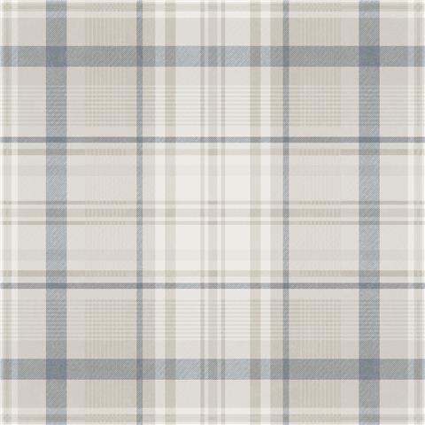 Holden Statement Symphony Wallpaper Kirkham Check 14183 Navy