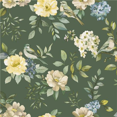 Holden Statement Symphony Wallpaper Bird Garden 14191 Green