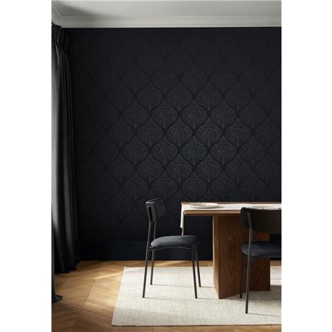 GRAHAM AND BROWN Allurium WALLPAPER Woodland Fable 142059 Navy