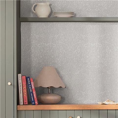 William Morris at Home Paintable Wallpaper Blackthorn 142103
