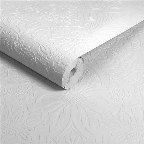 William Morris at Home Paintable Wallpaper Dove and Rose 142105