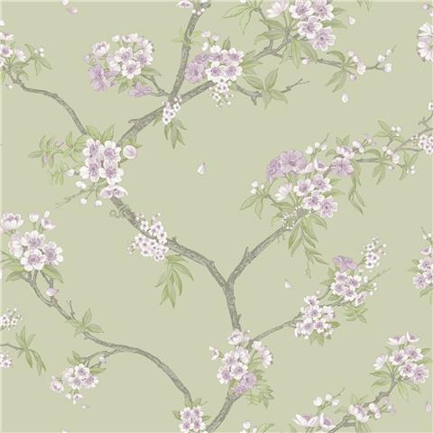 Holden Statement Symphony Wallpaper Cherry Blossom14210 Sage/Heather
