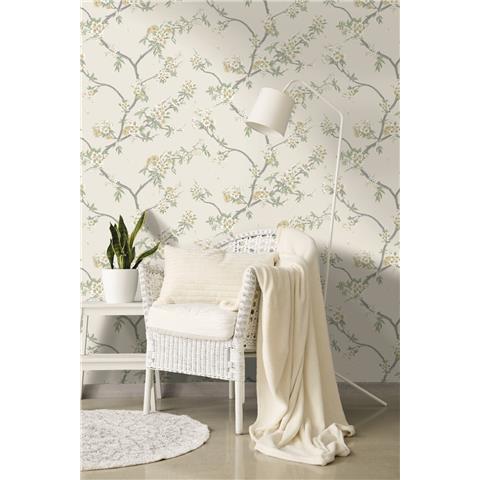 Holden Statement Symphony Wallpaper Cherry Blossom14212 Yellow/Cream