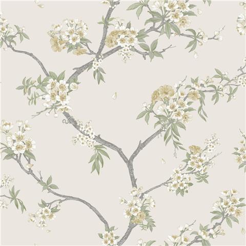 Holden Statement Symphony Wallpaper Cherry Blossom14212 Yellow/Cream