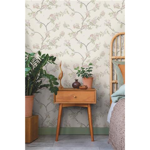 Holden Statement Symphony Wallpaper Cherry Blossom14213 Cream/Pink