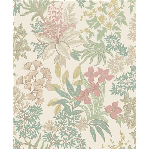 Holden Statement Symphony Wallpaper Full Bloom 14221 Cream/Pink