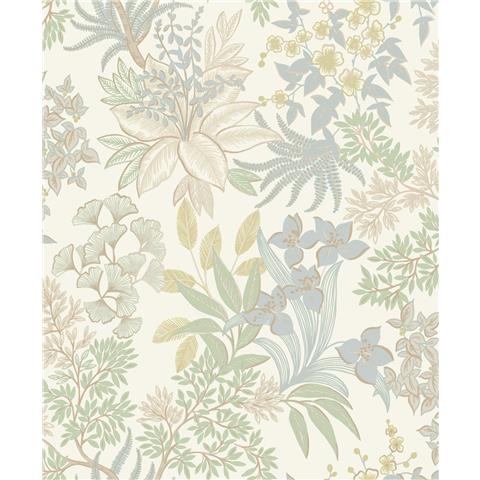 Holden Statement Symphony Wallpaper Full Bloom 14222 Blue/Sage