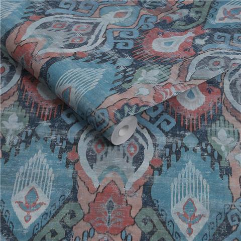 GRAHAM AND BROWN JAIPUR WALLPAPER COLLECTION Daraee Tapestry 142305 Blue